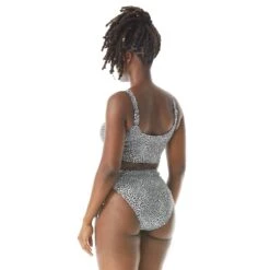 Coco Reef Elevate Bra Sized Shirred Underwire Bikini Top - St. Tropez Leopard -BCBGMAXAZRIA Shop U80461 006 alt02