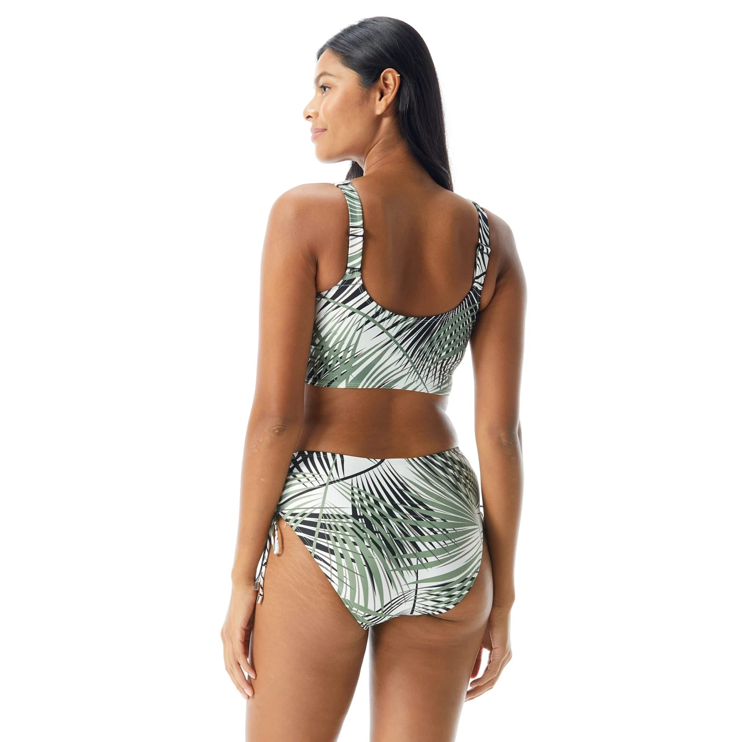 Coco Reef Elevate Bra Sized Shirred Underwire Bikini Top - Endless Summer Palm 2 Coco Reef Elevate Bra Sized Shirred Underwire Bikini Top - Endless Summer Palm - Image 2