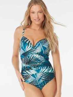 Coco Reef Enrapture Bra Sized Underwire One Piece Swimsuit - Endless Summer Palm 8 Coco Reef Enrapture Bra Sized Underwire One Piece Swimsuit - Endless Summer Palm -BCBGMAXAZRIA Shop U84476 349 alt02