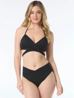 Coco Reef Excite Bra Sized Wrap Underwire Bikini Top - Solids