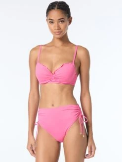 Coco Reef Lavish Ruffle Bra Sized Underwire Bikini Top - Solids