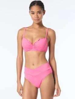Coco Reef Lavish Ruffle Bra Sized Underwire Bikini Top - Solids -BCBGMAXAZRIA Shop U95031 698 alt03