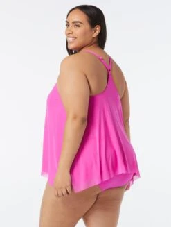 Coco Reef Current Bra Sized Mesh Layer Underwire Tankini Top - Solids 7 Coco Reef Current Bra Sized Mesh Layer Underwire Tankini Top - Solids -BCBGMAXAZRIA Shop U95035 627 alt03