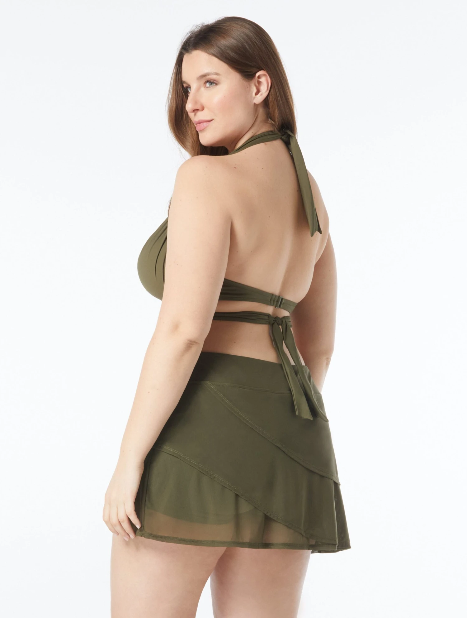 Coco Reef Starlet Halter Bra Sized Wrap Underwire Bikini Top - Solids 2 Coco Reef Starlet Halter Bra Sized Wrap Underwire Bikini Top - Solids - Image 2