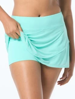 Coco Reef Sway Mesh Layer Swim Skort - Classic Solids -BCBGMAXAZRIA Shop U95126 354 alt02 25125b1e 35cd 473d b876 8b0a6495a18a