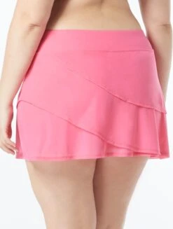 Coco Reef Sway Mesh Layer Swim Skort - Classic Solids -BCBGMAXAZRIA Shop U95126 698 alt03