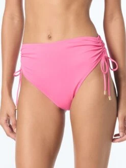 Coco Reef Inspire Shirred High Waist Bikini Bottom - Solids -BCBGMAXAZRIA Shop U95463 698 alt02 3d92f4c2 2703 4ac8 bce6 263abb511a19