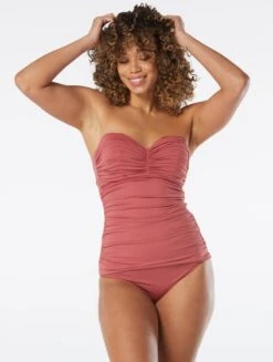 Coco Reef Charisma Bra Sized Pleated Underwire Tankini Top - Solids -BCBGMAXAZRIA Shop U95481 608 alt02 cfaae769 e5e9 45de a84f 24bcca189149