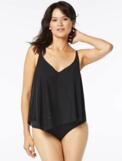 Coco Reef Captivate Bra Sized Underwire Tankini Top - Solids