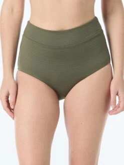 Coco Reef Delight High Waist Bikini Bottom - Raffia Texture