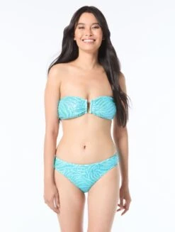 Vince Camuto Sequined Bikini Top - Aqua Swirl