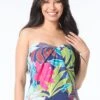 Vince Camuto Draped Bandini Top - Fiji Floral