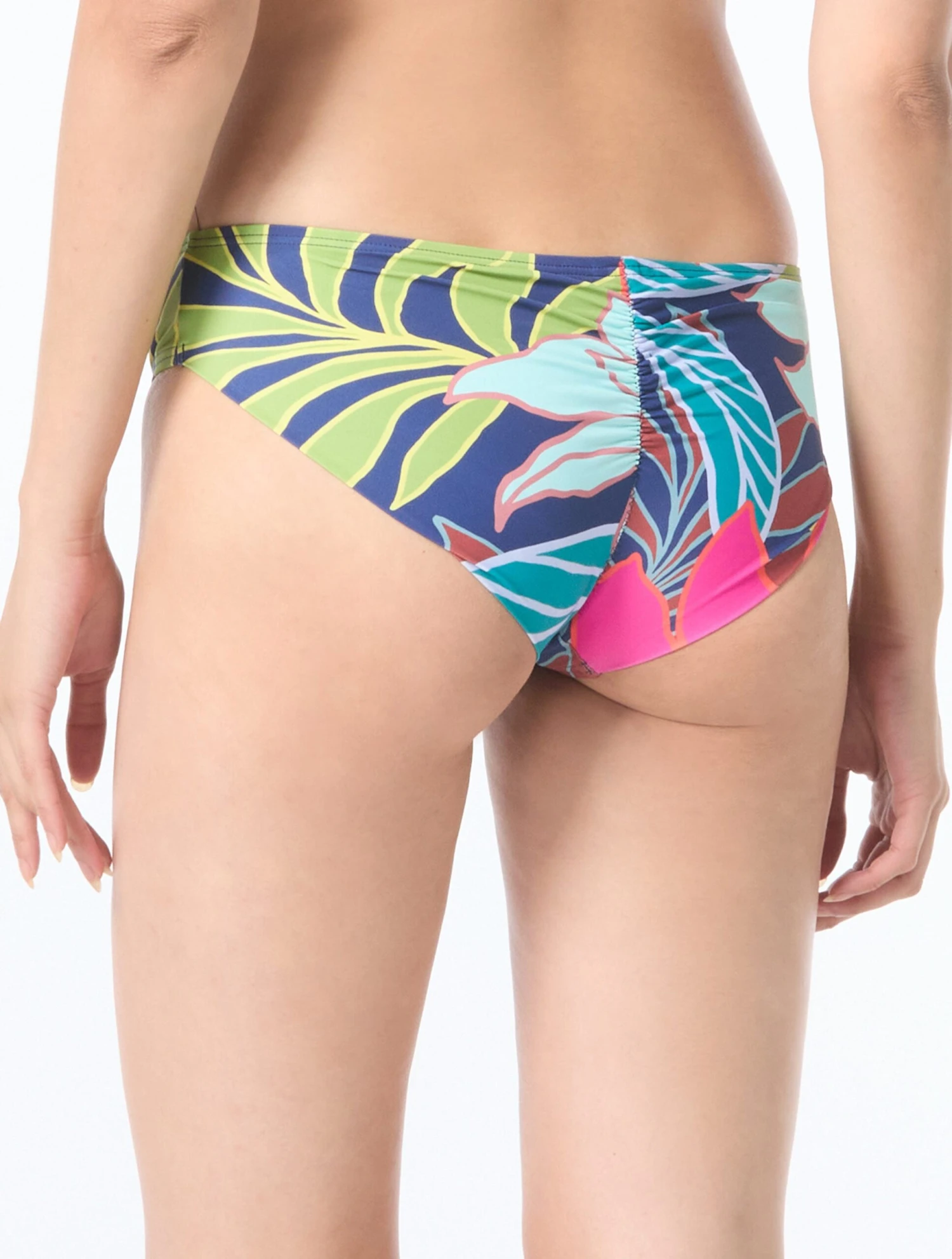 Vince Camuto Shirred Back Bikini Bottom - Fiji Floral 2 Vince Camuto Shirred Back Bikini Bottom - Fiji Floral - Image 2