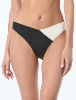 Vince Camuto High Cut Bikini Bottom - Color Block