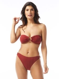 Vince Camuto Ring Bandeau Bikini Top - Ripple Effect -BCBGMAXAZRIA Shop V69678 609 R