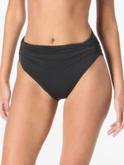 Carmen Marc Valvo Shirred Bikini Bottom - Solids