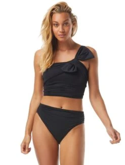 Carmen Marc Valvo Bow One Shoulder Cropped Bikini Top - Bowline Soiree -BCBGMAXAZRIA Shop c2a226 001 r 1 88965b1c 0d55 4a8b 939a f545d4ecd098
