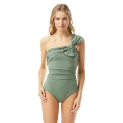 Carmen Marc Valvo Bow Ruched One Shoulder One Piece Swimsuit - Bowline Soiree -BCBGMAXAZRIA Shop c2a229 312 ea3d143e 9dac 4485 9363 1d89422823a0