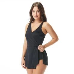 Roxanne Bra Sized Shirred Swimdress - Solids -BCBGMAXAZRIA Shop e73403 001 alt02 1 82bcc87a 720c 4d46 9ae6 4639b8e405c5