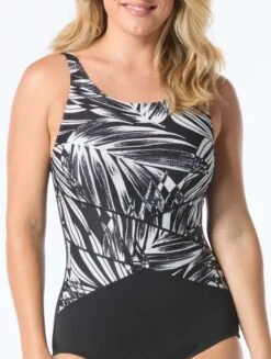 Gabar High Neck Bra Sized One Piece Swimsuit - Palm Beach -BCBGMAXAZRIA Shop g15215 005 alt02 3