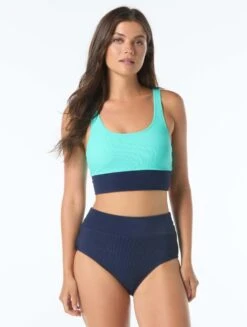 Beach House Sport Empower Crop Top - Colorblock