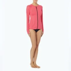 Beach House Sport Ava Zip Front Rash Guard - Beach Solids -BCBGMAXAZRIA Shop h47646 682 1 e3752053 ca96 453e 872e 23d9a19437f3