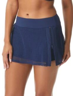 Beach House Excel Mesh Swim Skort - Beach Solids -BCBGMAXAZRIA Shop h47910 511 r 1