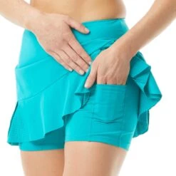 Beach House Sport Serena Pull On Swim Skort - Beach Solids -BCBGMAXAZRIA Shop h47978 351 alt02 8a76cc28 6e73 416b 9817 23709b706210