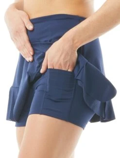 Beach House Sport Serena Pull On Swim Skort - Beach Solids -BCBGMAXAZRIA Shop h47978 511 alt02 r 02636125 1f90 40dd 9523 4bb760e08af2