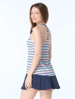 Beach House Swim Claire Textured Tankini Top - Resort Stripe -BCBGMAXAZRIA Shop h6a568 416 alt04 1