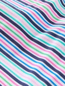 Beach House Swim Bridget Shirred Side Underwire Textured Tankini Top - Resort Stripe -BCBGMAXAZRIA Shop h6a758 416 alt02