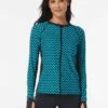 Beach House Sport Ava Zip Front Rash Guard - Delray Botanical