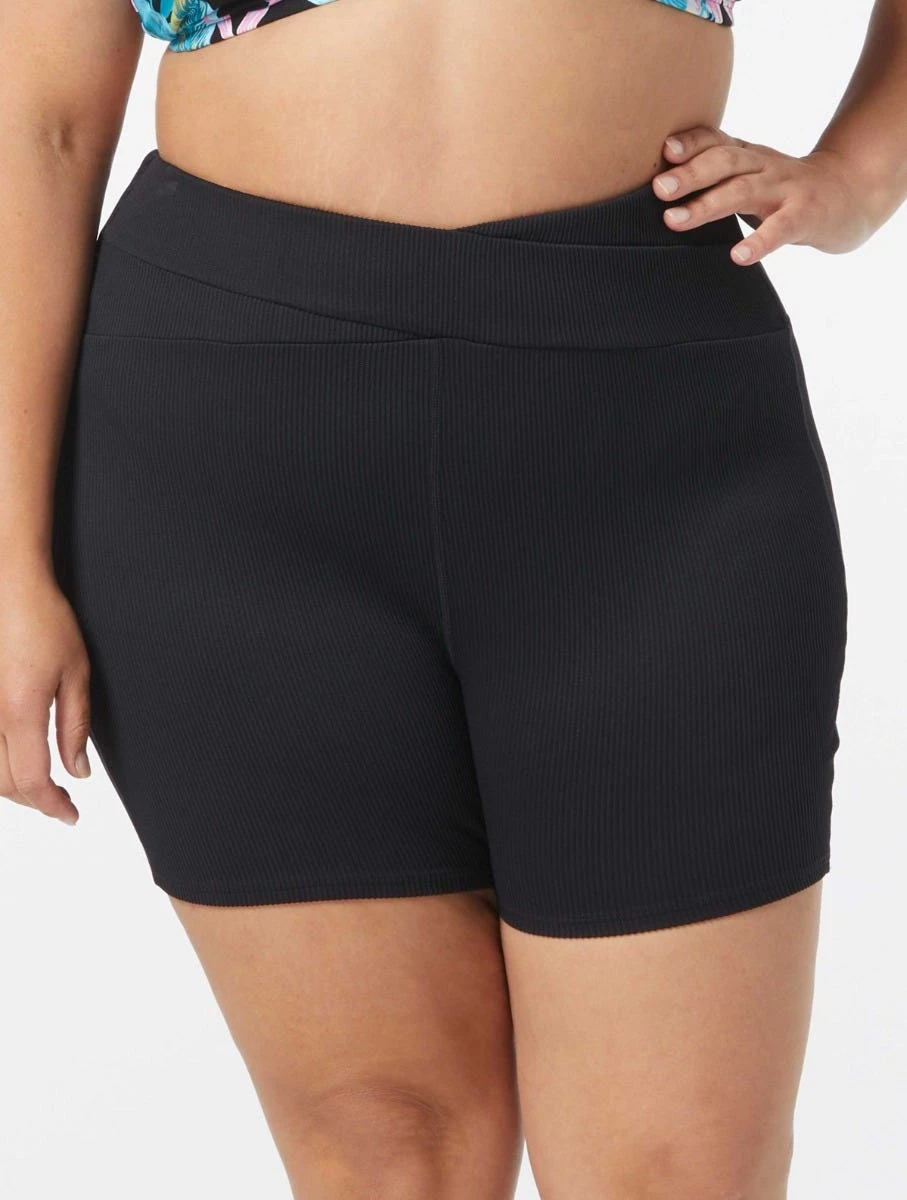 Beach House Sport Plus Size Karma Swim Shorts - Ribbed Solids 1 Beach House Sport Plus Size Karma Swim Shorts - Ribbed Solids