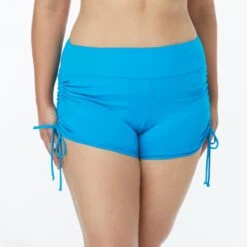 Beach House Plus Size Blake Side Tie Swim Short - Beach Solids -BCBGMAXAZRIA Shop hw58084 499