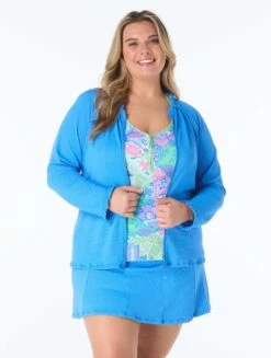 Beach House Plus Erinna Racerback Tankini Top - Estate Mosaic -BCBGMAXAZRIA Shop hw7e418 970 alt07 1