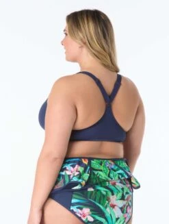 Beach House Sport Plus Endurance Zip Front One Piece Swimsuit - Tropical Paradise -BCBGMAXAZRIA Shop hw9f425 970 alt03 1