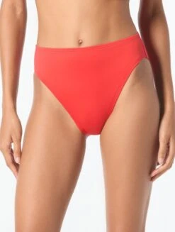 MICHAEL Michael Kors High Leg Bikini Bottom - Solids -BCBGMAXAZRIA Shop mm2r291 662 1