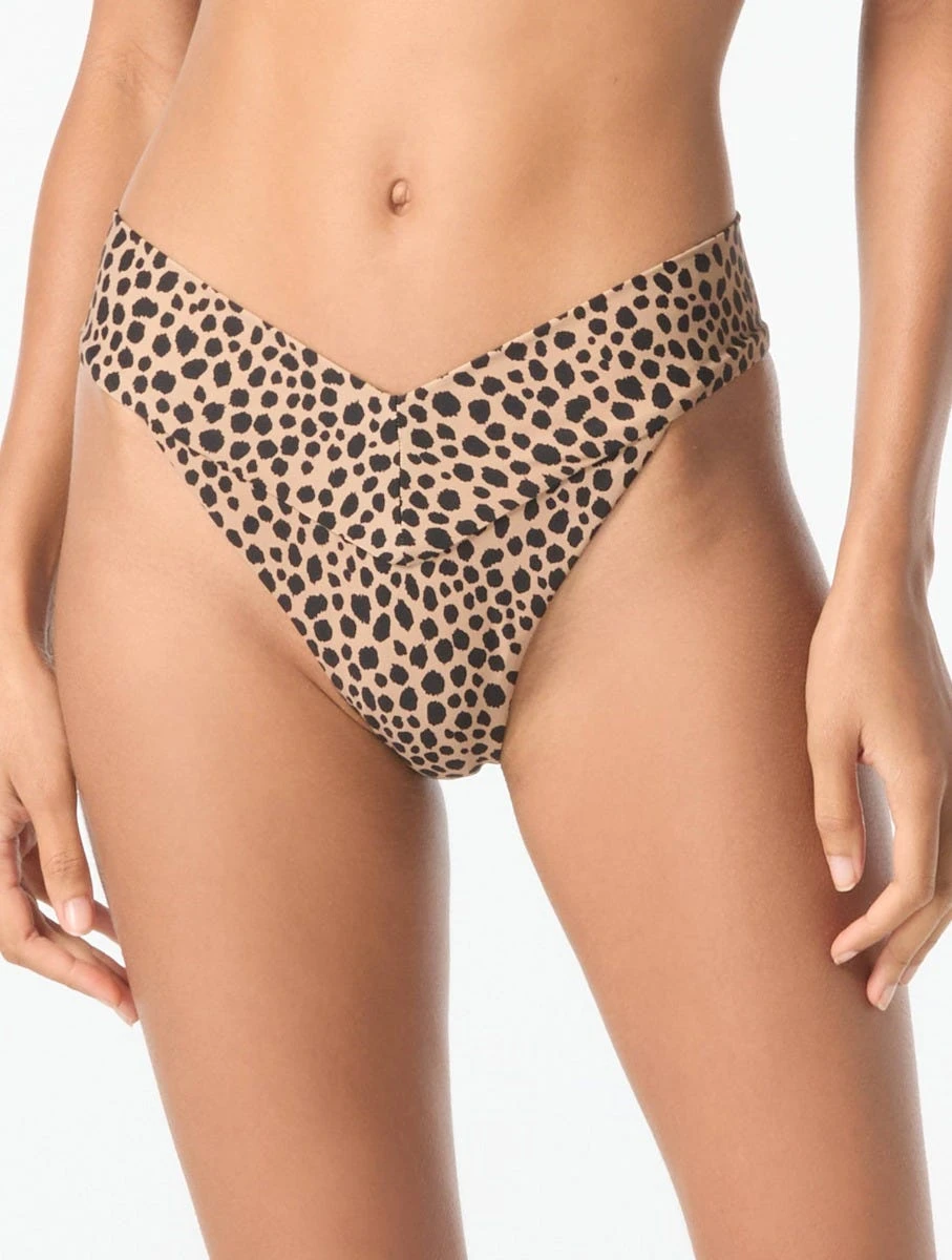 MICHAEL Michael Kors High Leg Bikini Bottom - Spot 3 MICHAEL Michael Kors High Leg Bikini Bottom - Spot - Image 3