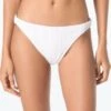 MICHAEL Michael Kors Logo Ring Textured Bikini Bottom - Solids