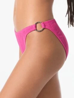 MICHAEL Michael Kors Logo Ring Textured Bikini Bottom - Solids 9 MICHAEL Michael Kors Logo Ring Textured Bikini Bottom - Solids -BCBGMAXAZRIA Shop mm62217 693 1