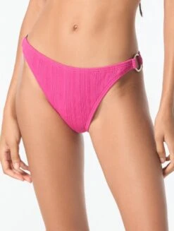 MICHAEL Michael Kors Logo Ring Textured Bikini Bottom - Solids 8 MICHAEL Michael Kors Logo Ring Textured Bikini Bottom - Solids -BCBGMAXAZRIA Shop mm62217 693 alt02 1