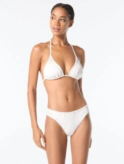 MICHAEL Michael Kors String Bikini Top - Laser Cut Scuba -BCBGMAXAZRIA Shop mm64153 100 1