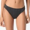 MICHAEL Michael Kors High Leg Bikini Bottom - Laser Cut Scuba