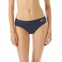 MICHAEL Michael Kors Belted Bikini Bottom - Logo Solids
