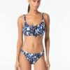 MICHAEL Michael Kors Lace Up Grommets Bralette Bikini Top - Ikat Spot