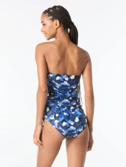 MICHAEL Michael Kors Bandeau One Piece Swimsuit - Camo Garden -BCBGMAXAZRIA Shop mm77179 412 alt01 1