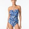 MICHAEL Michael Kors Halter Tankini Top - Camo Garden