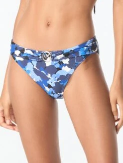 MICHAEL Michael Kors Belted Bikini Bottom - Camo Garden