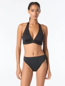 MICHAEL Michael Kors Halter Bikini Top - Hardware Solids