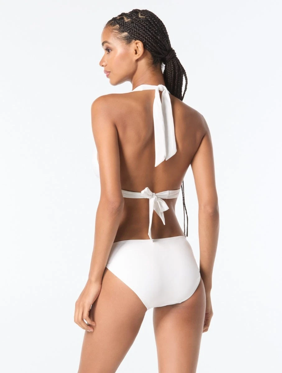 MICHAEL Michael Kors Halter Bikini Top - Hardware Solids 5 MICHAEL Michael Kors Halter Bikini Top - Hardware Solids - Image 5